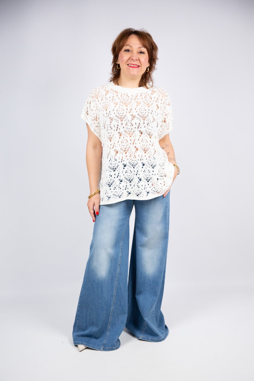 King Kong maglia in crochet di cotone