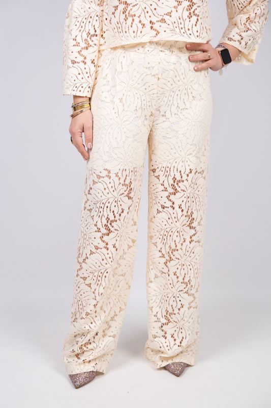 Atelier55 Pantalone in pizzo