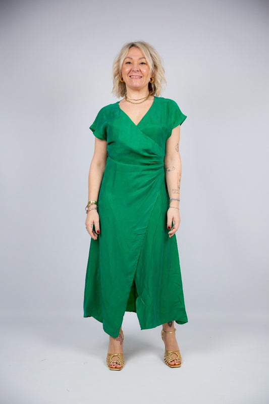 Wild pony Vestito verde con spacco