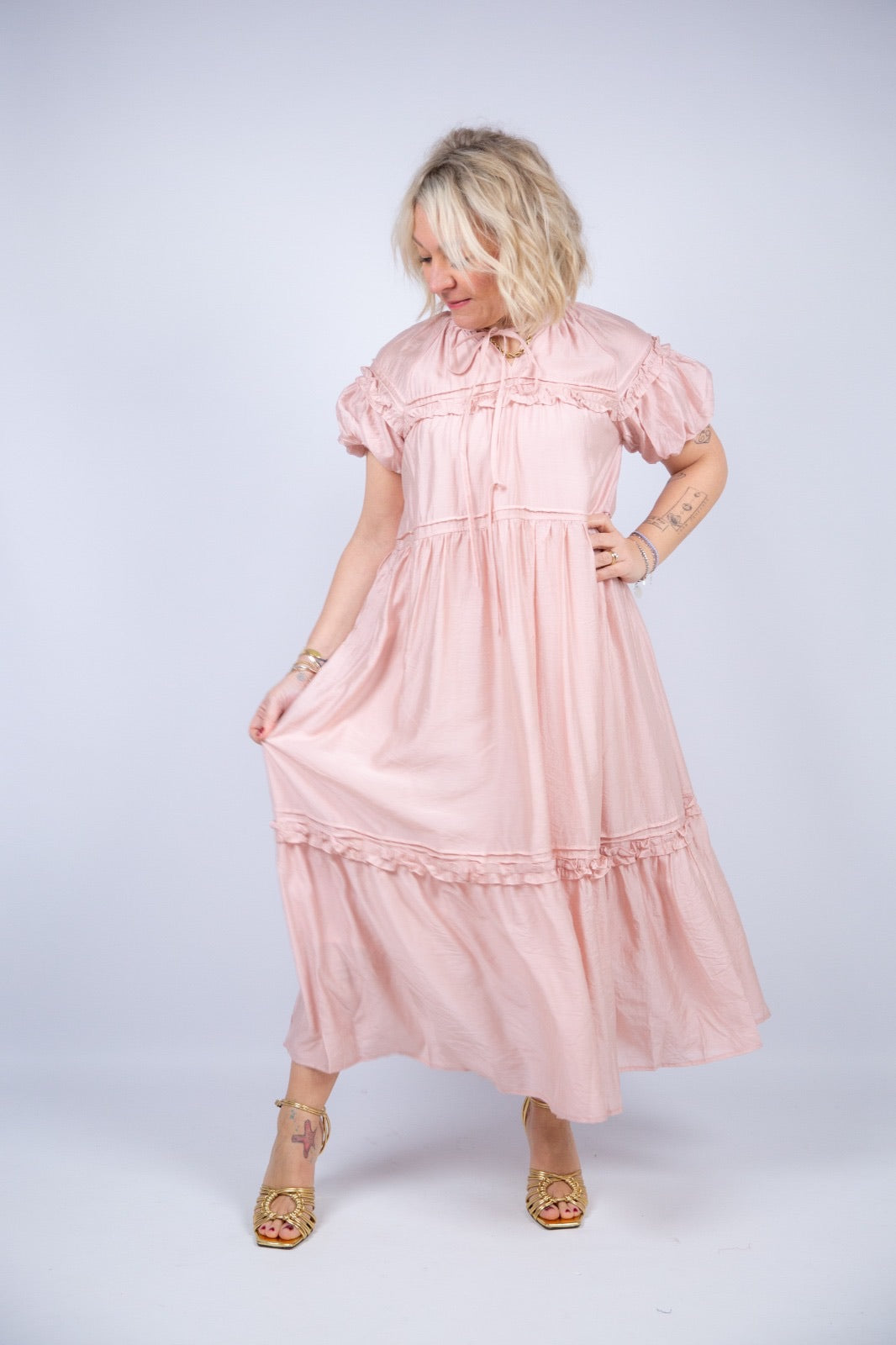 Compania fantastica Vestito bohémien rosa