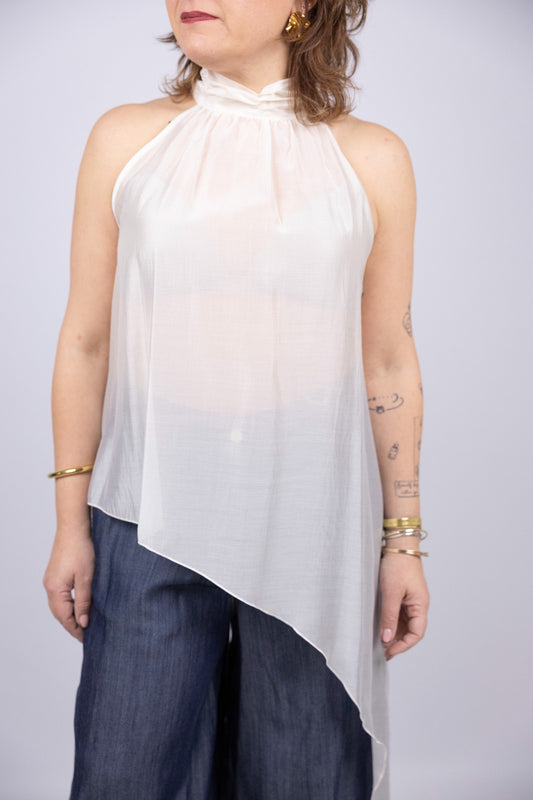 Kaos blusa asimmetrica
