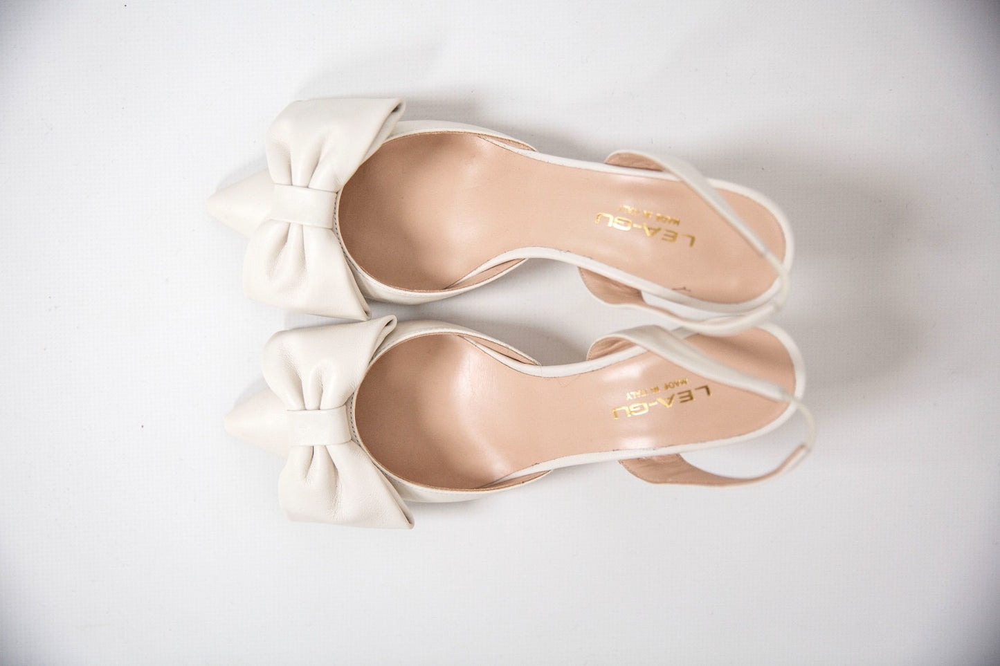 Lea gu slingback panna con fiocco