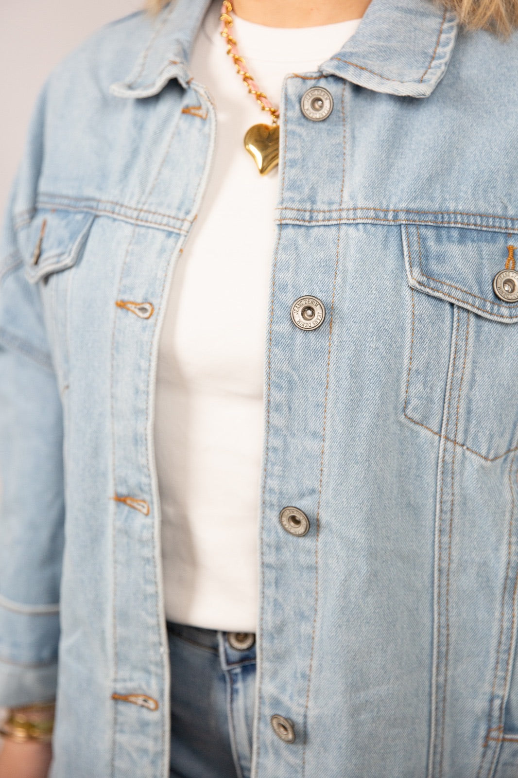 Atelier55 Giacca jeans con cintura