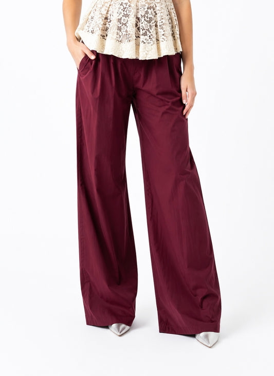 Motel pantalone tela vela bordeaux