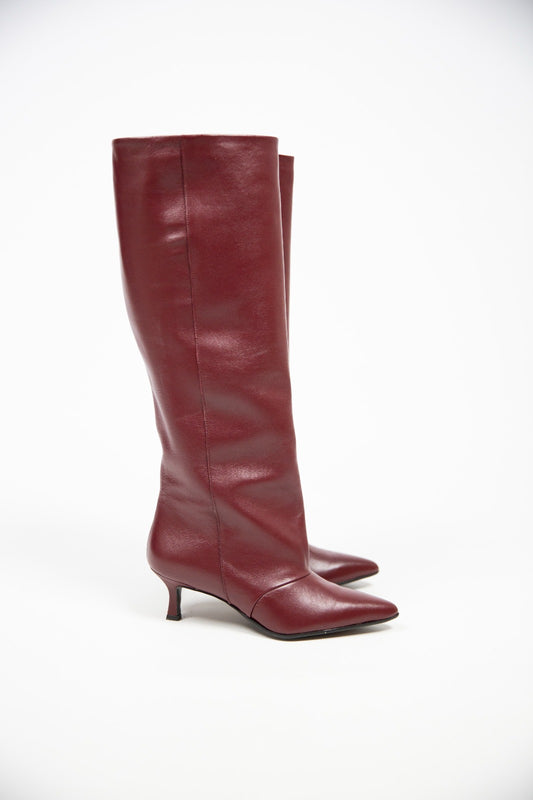 Lea gu stivale in nappa bordeaux