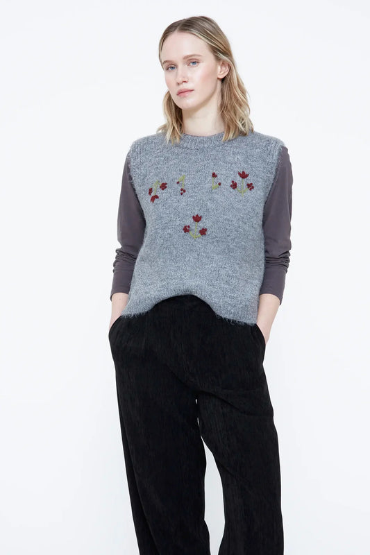 Wild pony Gilet in maglia con ricami