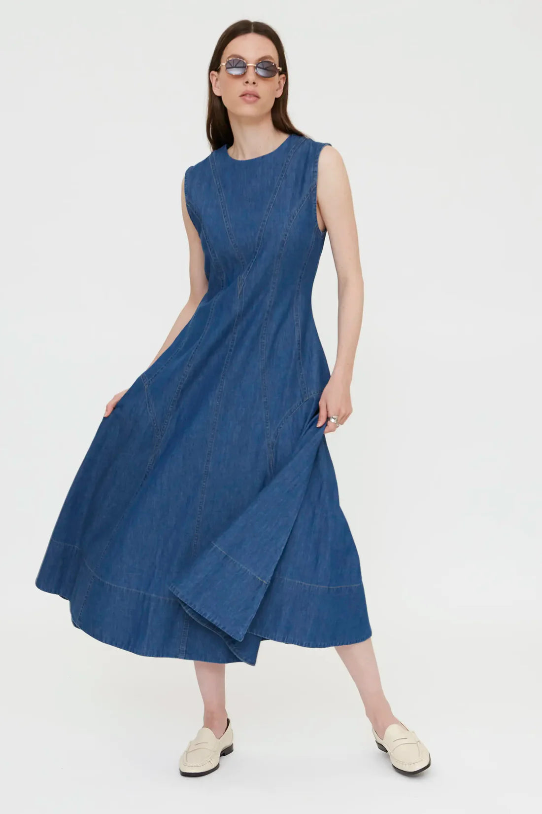 Wild pony vestito in jeans smanicato