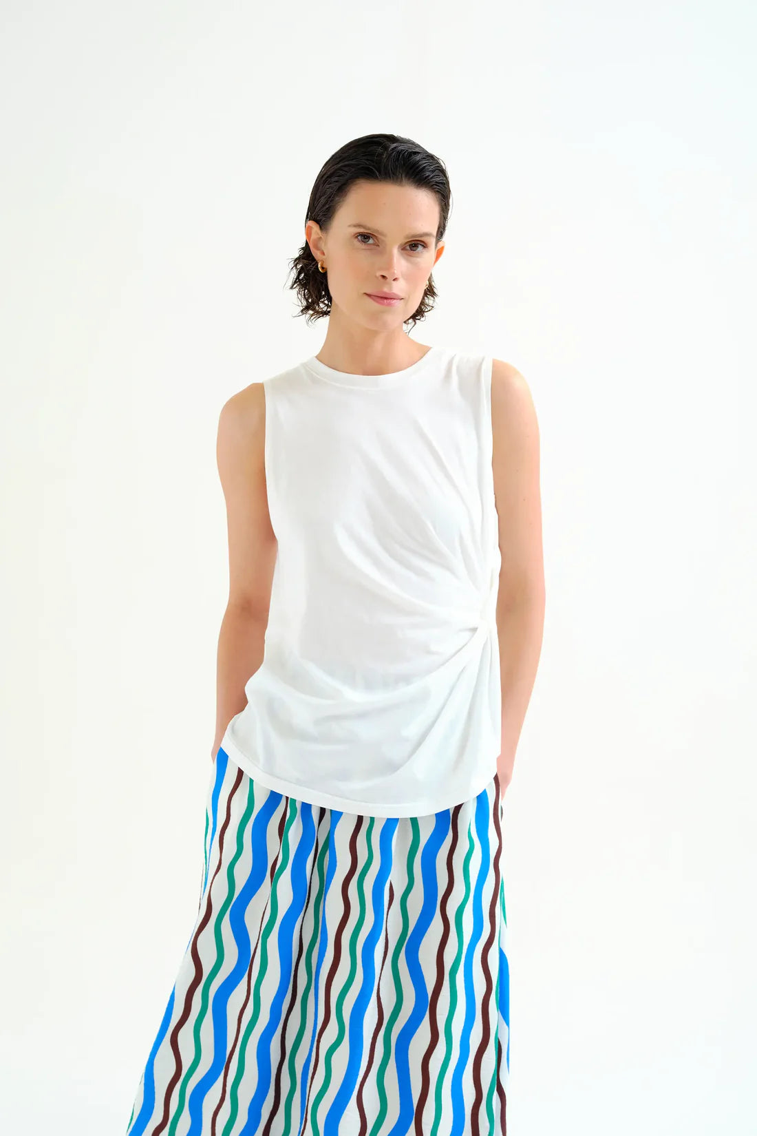 Compania fantastica Maglia con nodo in cotone