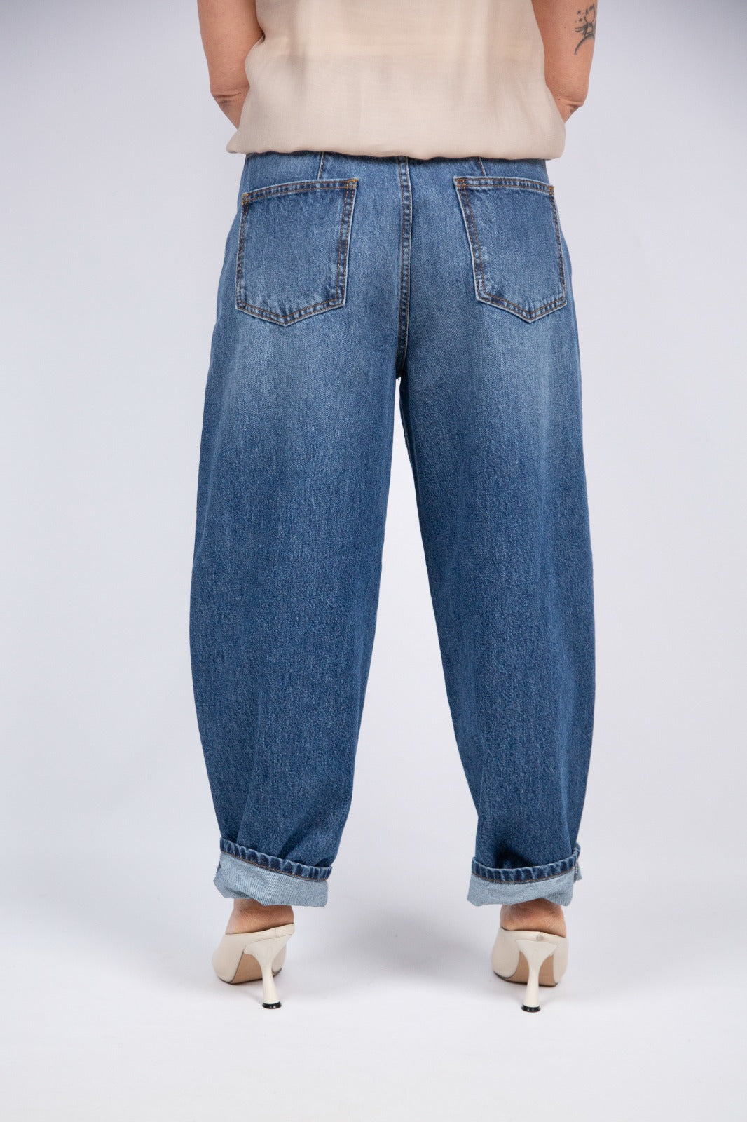 Arita jeans barrel 100% cotone