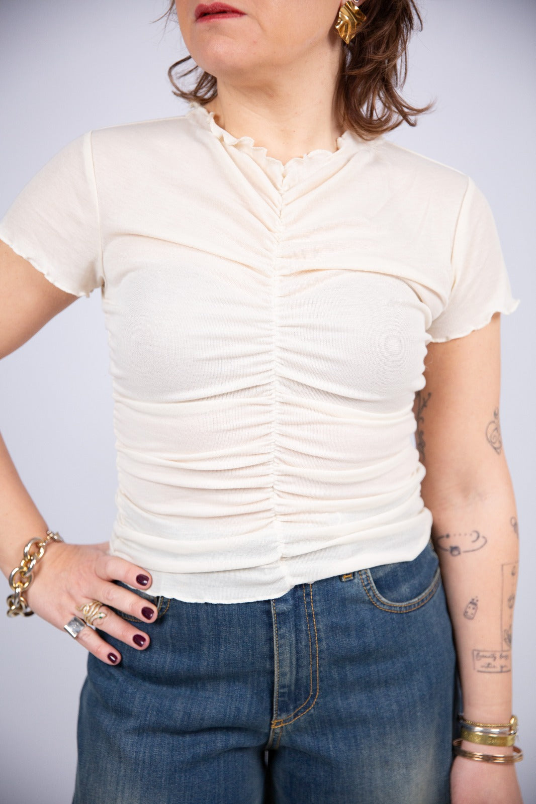 Wild pony t-shirt arricciata