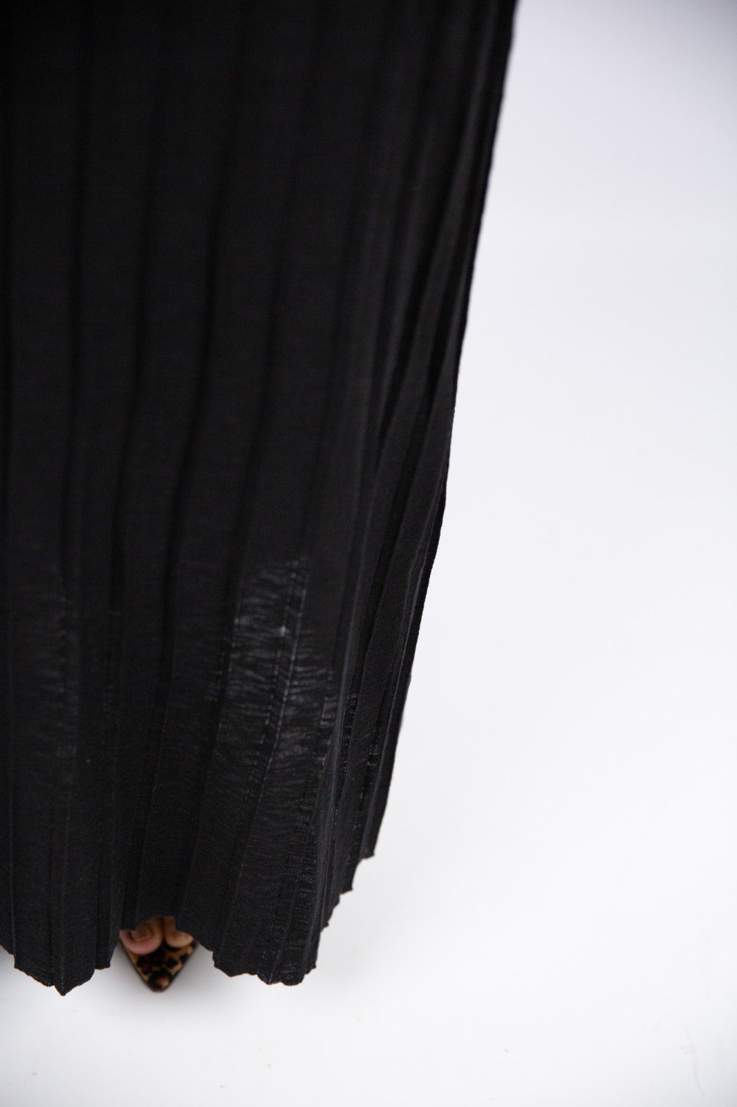 Compania fantastica abito plissé nero lungo