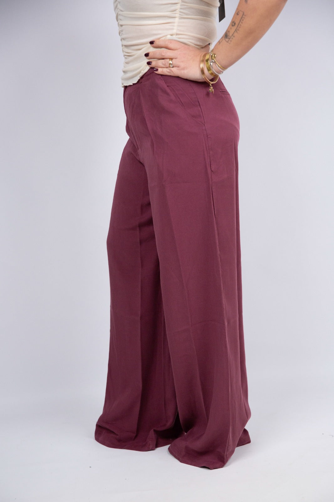 Wild pony pantalone palazzo in lyocell