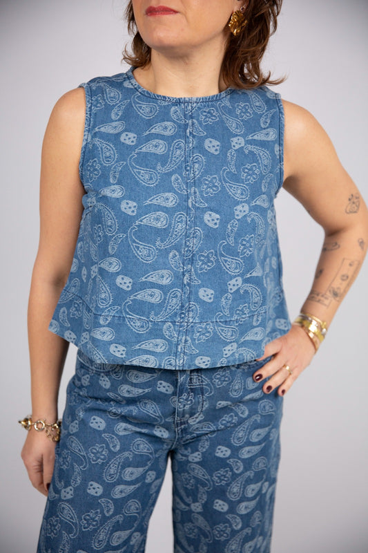 Compania fantastica top fantasia paisley