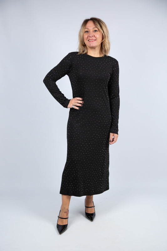 Wild pony vestito nero con punti luce