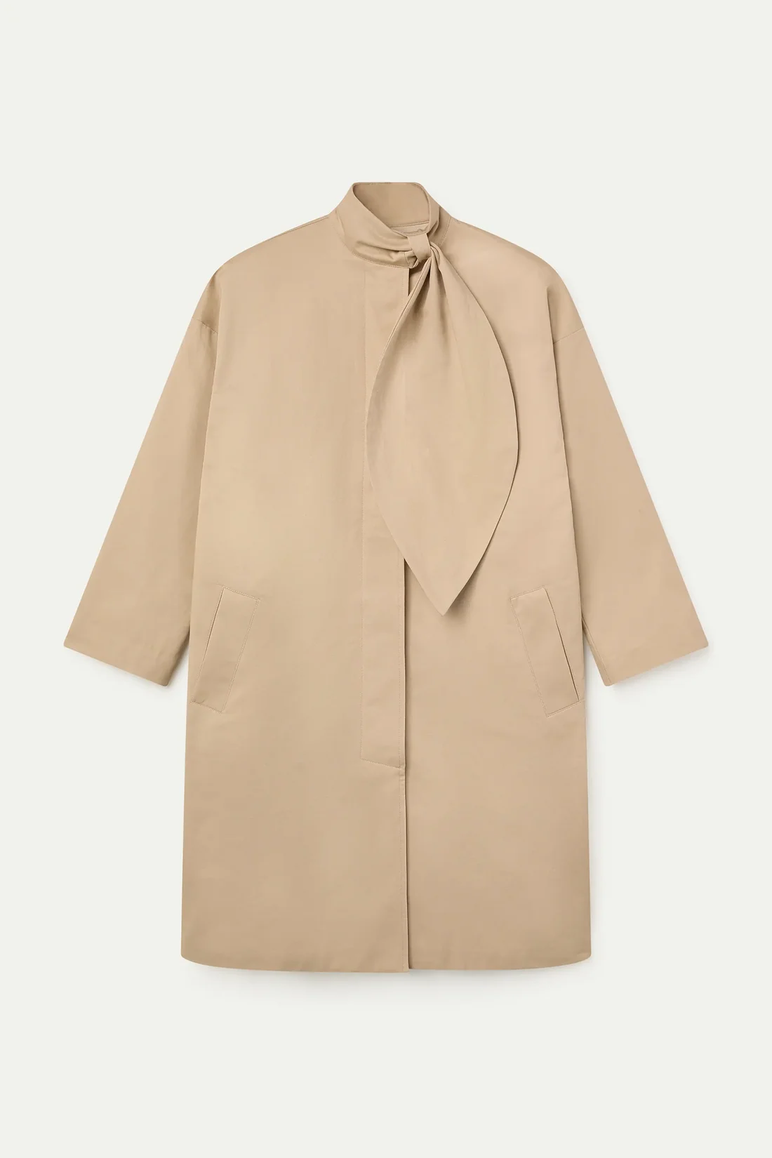 Compania fantastica trench con dettaglio fiocco