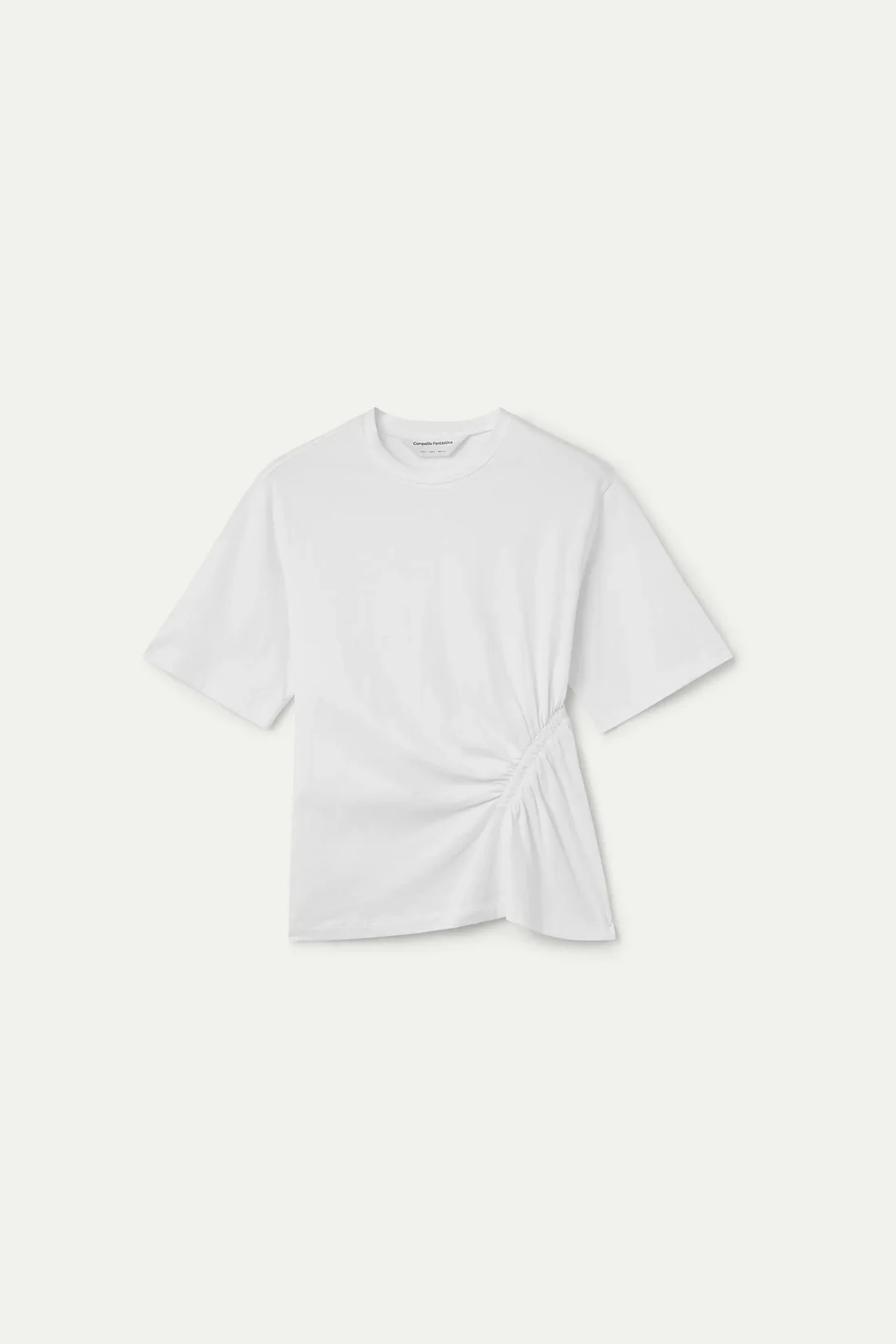 Compania fantastica t-shirt con arricciatura laterale e spacchi