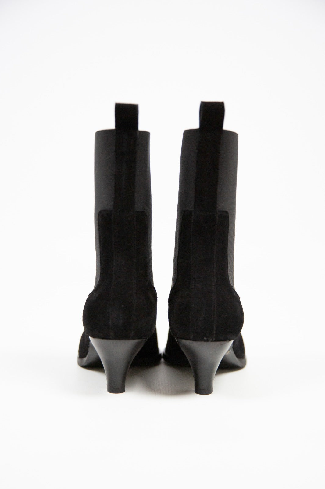 Lea gu stivaletto nero in camoscio