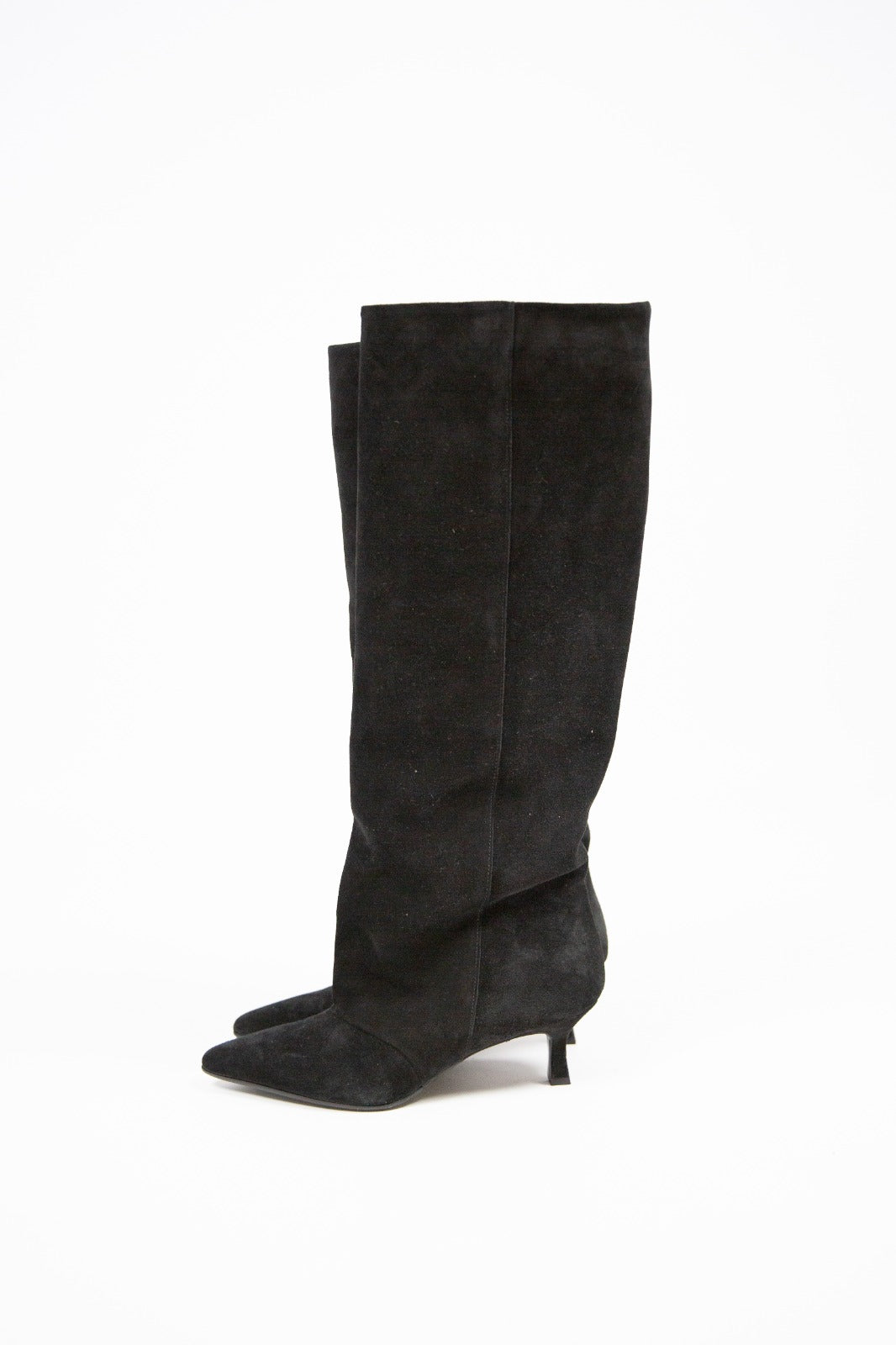 Lea gu stivale nero in camoscio