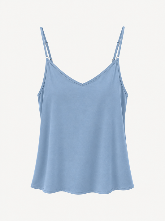 Angela devi top in viscosa con spallino regolabile